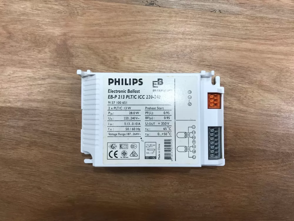 PHILIPS EB-P 213 PLT/C ICC 220-240V ELECTRONIC BALLAST 9137100651