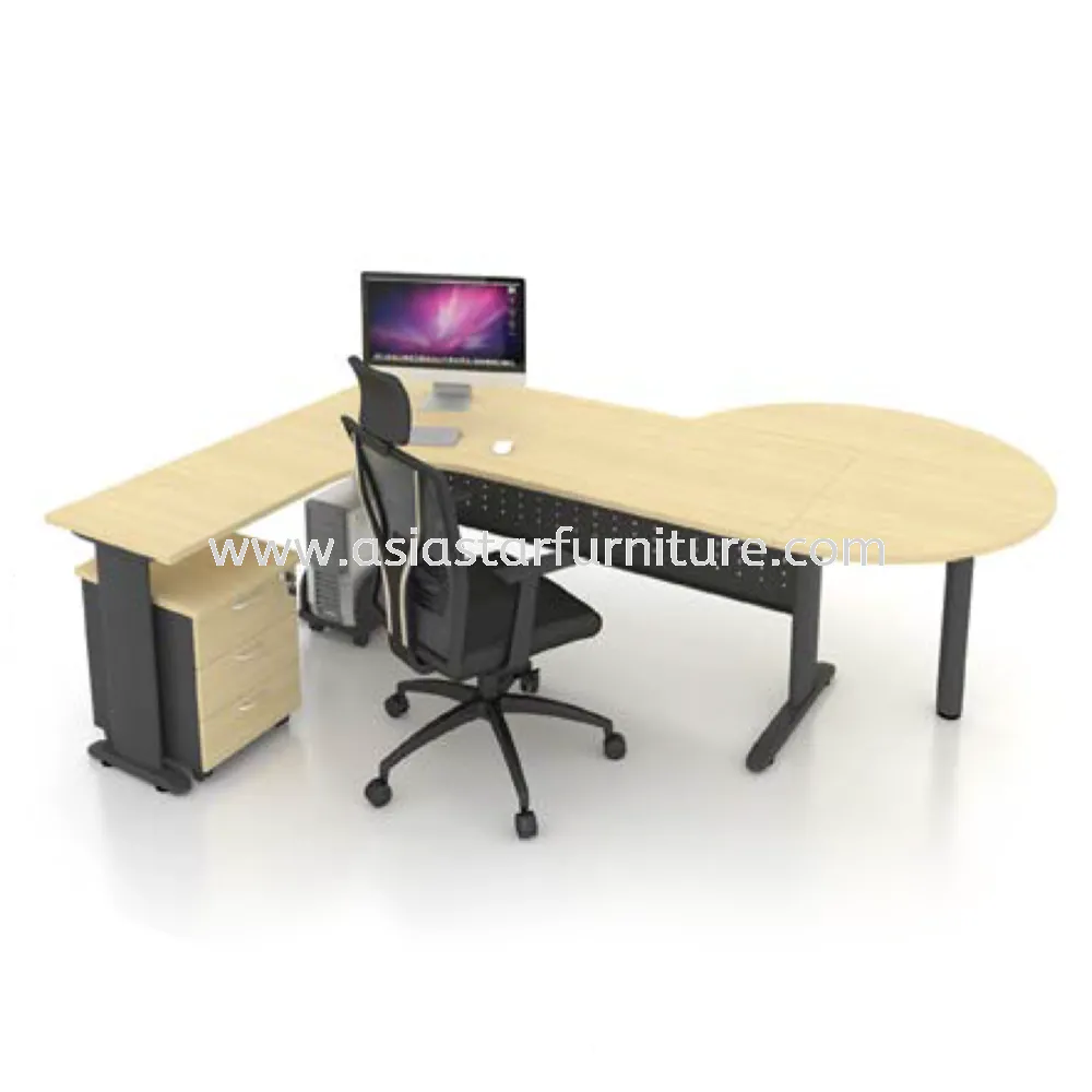 JOY EXECUTIVE L-SHAPE TABLE WITH SIDE CONNECTION