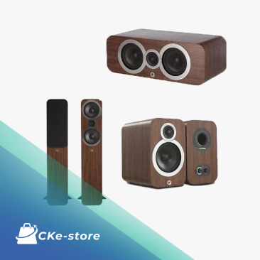 Q Acoustics 3050I + 3090CI + 3010I (5.0 system speaker pack) - Walnut English