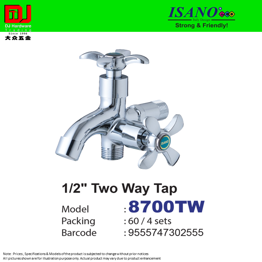 ISANO STRONG & FRIENDLY TWO WAY TAP 1-2'' 8700TW (CL)