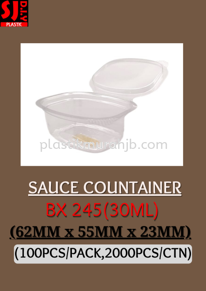 BX-245 Sauce Container  Sauce Container Johor Bahru (JB), Malaysia, Pasir Gudang Supplier, Wholesaler, Supply, Supplies | SJ DIY PLASTIC DISTRIBUTION (M) SDN BHD