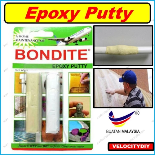 （塑钢土）Bondite Epoxy Putty 60gm Multi-Purpose Wet & Dry Epoxy Putty Filler  60gm