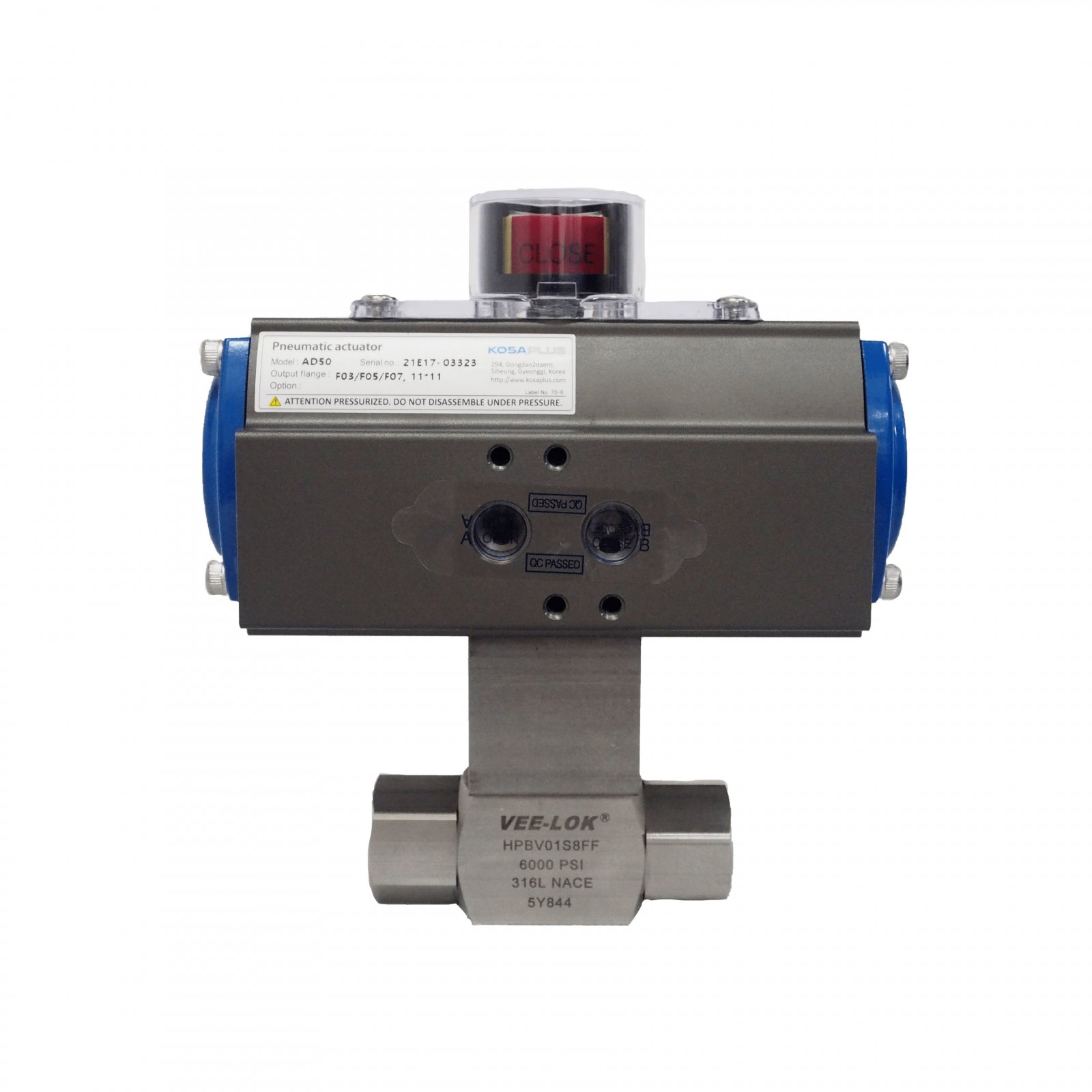 HPBV High Pressure Ball Valve 6000psi