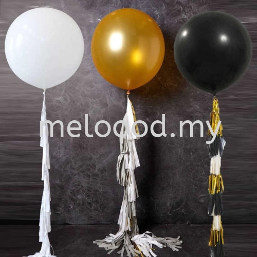 36 Inch Latex Balloons Big Large Giant Balloon Helium 90cm Blow Up Round Metallic