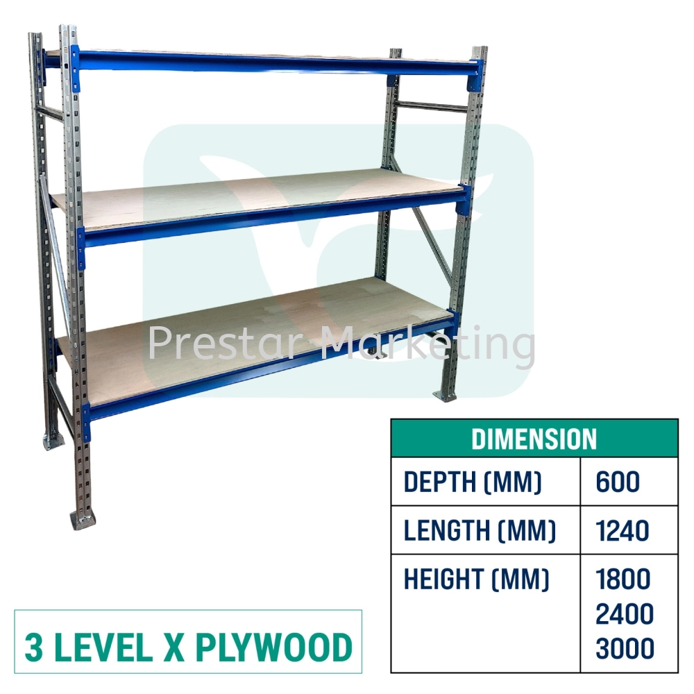 Longspan Racking LS5000 - D x L x H (600 x 1240 x 1800 ~ 3000) MM