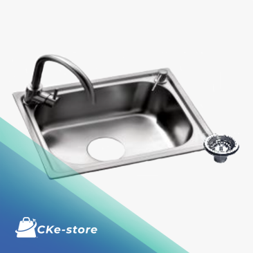 Smith Stainless Steel Single Bowl Top Mount Kitchen Sink - KSB-464021-SB