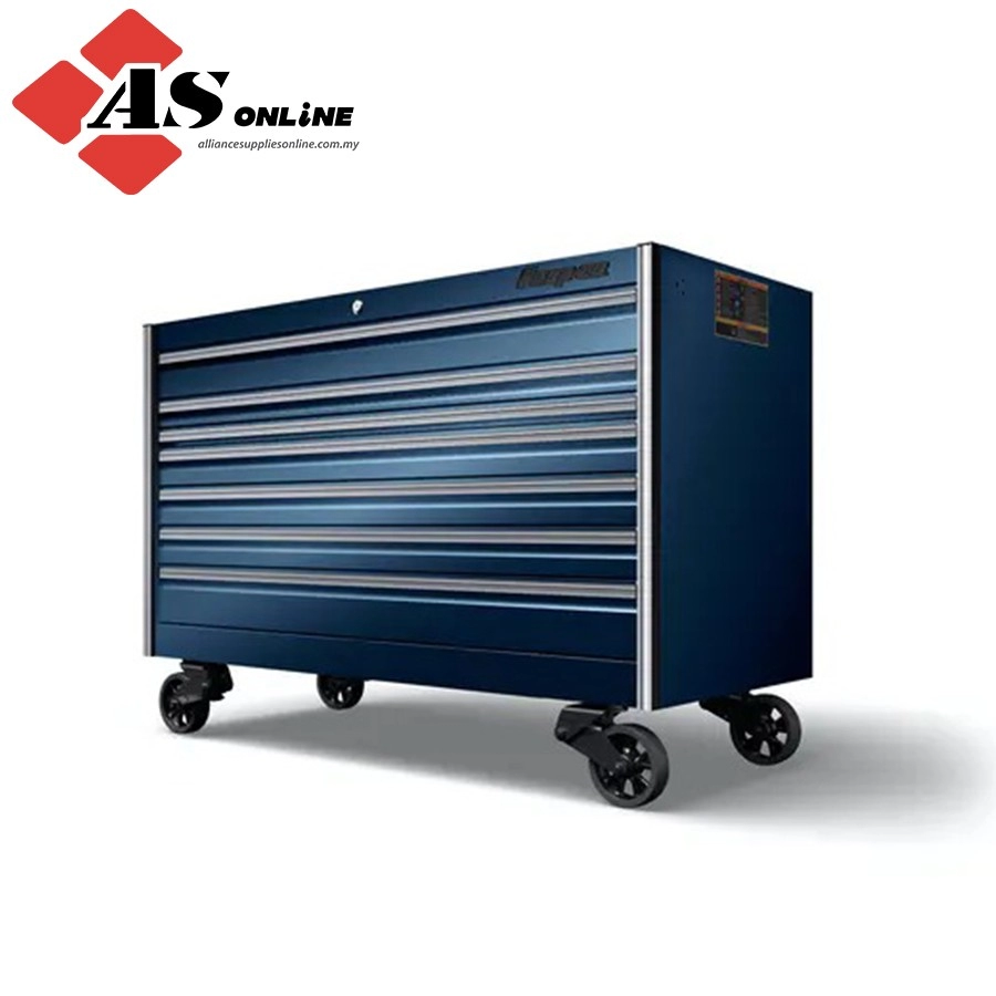 SNAP-ON 68" Seven-Drawer Single Bank EPIQ Series Roll Cab (Midnight Blue with Titanium Trim and Blackout Details) / Model: KERN681A0BVF