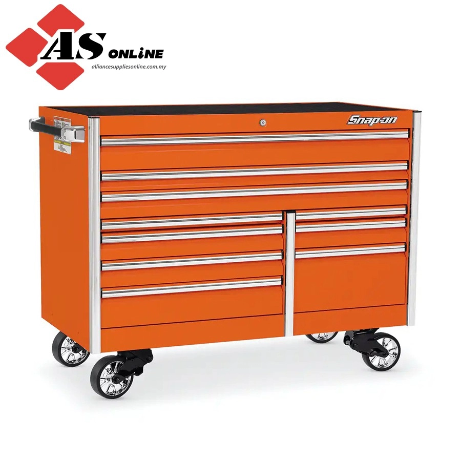 SNAP-ON 60" 10-Drawer Double-Bank EPIQ Series Roll Cab (Electric Orange) / Model: KETN602C0PJK