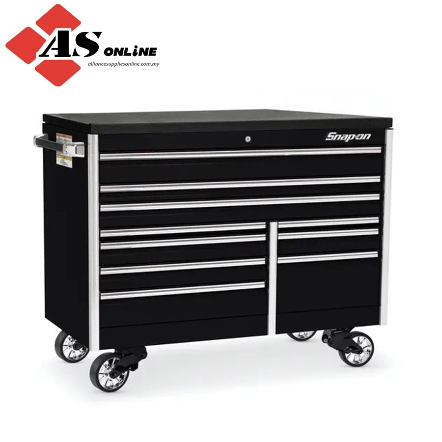 SNAP-ON 60" 10-Drawer Double-Bank EPIQ Series Bed Liner Top Roll Cab (Gloss Black) / Model: KETN602C7PC