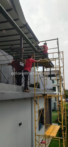 To dismantle old Pvc gutter,supply and install new pvc gutter with paint @ Lorong Gelang 1B, Bandar Puteri, 41200 Klang. Gutter Selangor, Malaysia, Kuala Lumpur (KL), Shah Alam Supplier, Suppliers, Supply, Supplies | GALAXY STRUCTURE & ENGINEERING SDN BHD