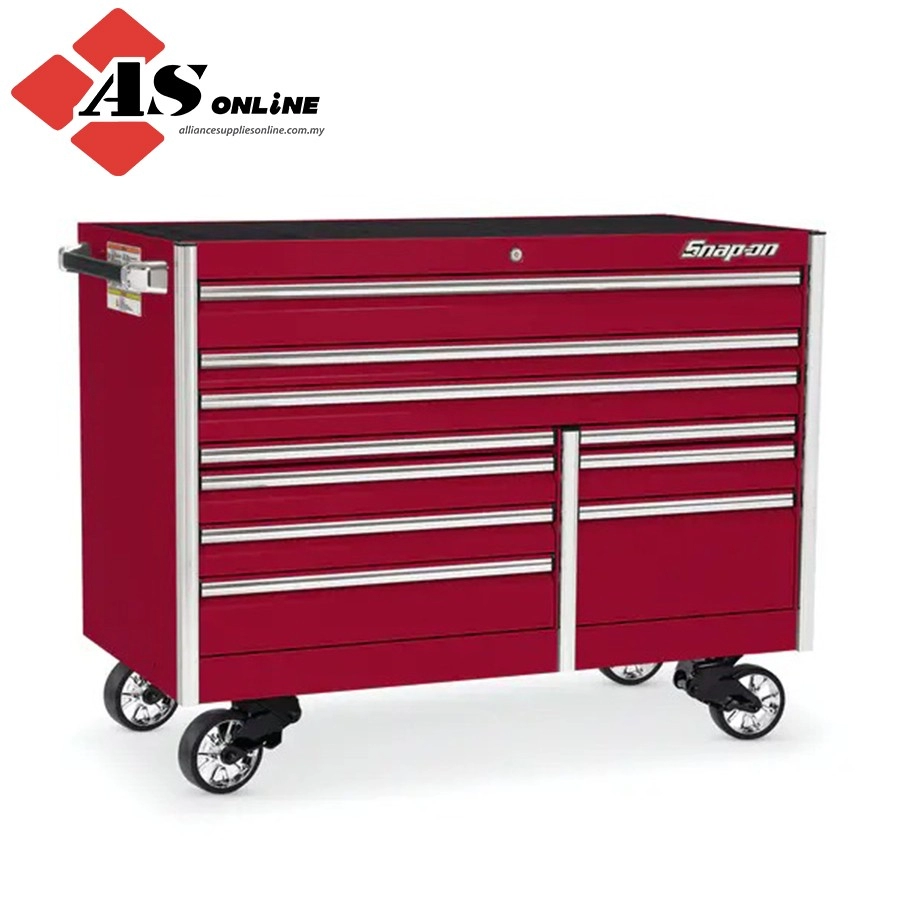 SNAP-ON 60" 10-Drawer Double-Bank EPIQ Series Roll Cab (Candy Apply Red) / Model: KETN602C0PJH