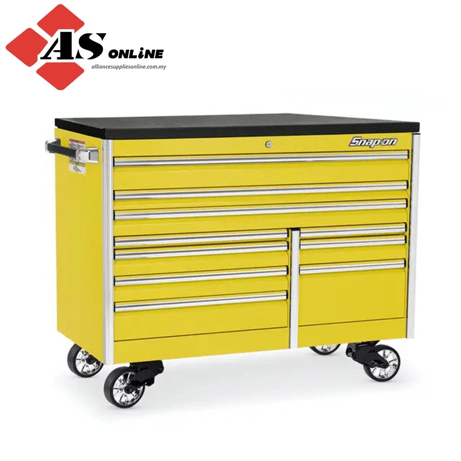 SNAP-ON 60" 10-Drawer Double-Bank EPIQ Series Bed Liner Top Roll Cab (Ultra Yellow) / Model: KETN602C7PES