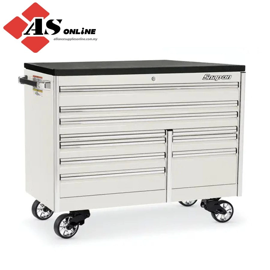 SNAP-ON 60" 10-Drawer Double-Bank EPIQ Series Bed Liner Top Roll Cab (White) / Model: KETN602C7PU