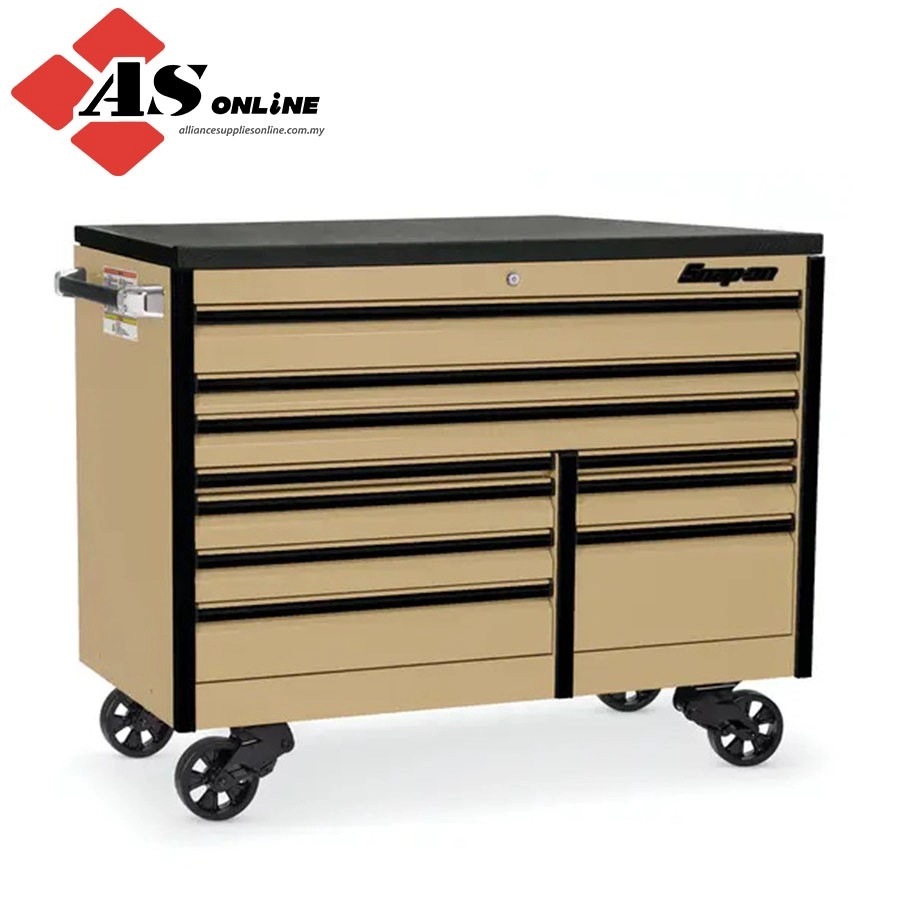SNAP-ON 60" 10-Drawer Double-Bank EPIQ Series Bed Liner Top Roll Cab (Combat Tan with Black Trim and Blackout Details) / Model: KETN602C7PZS
