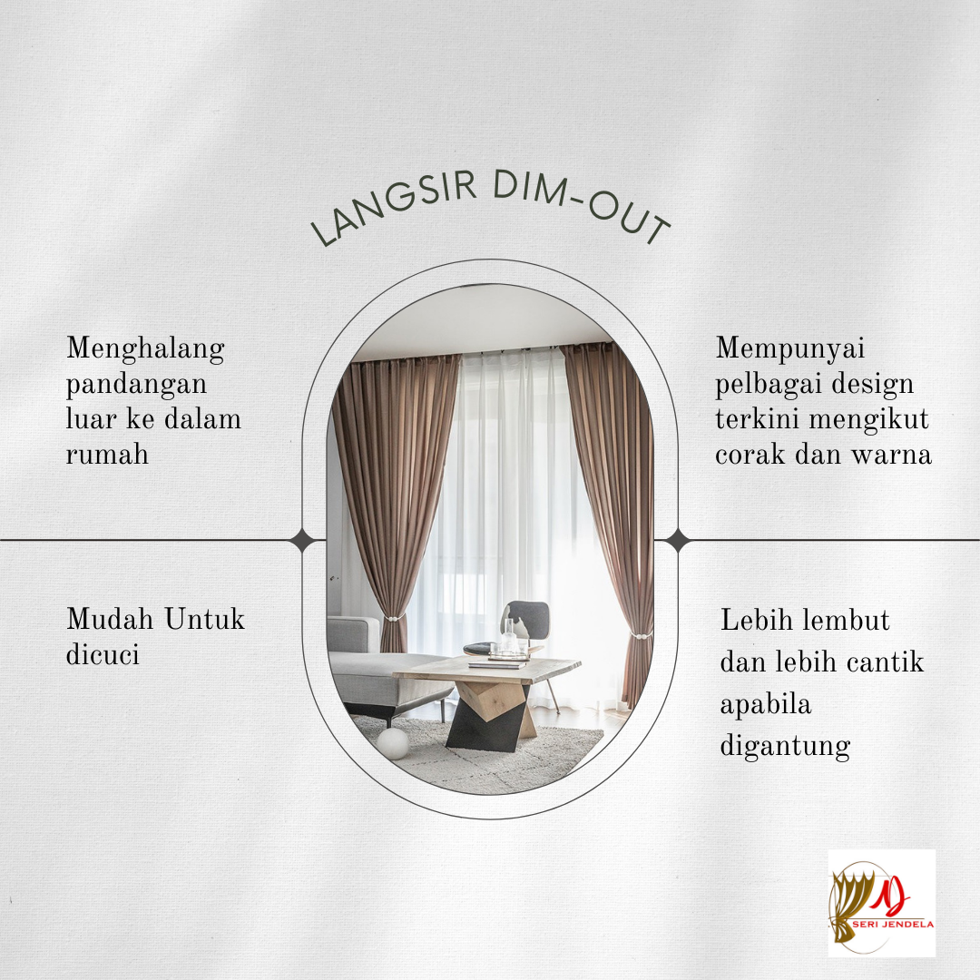 Langsir blackout dan Langsir Dim-out