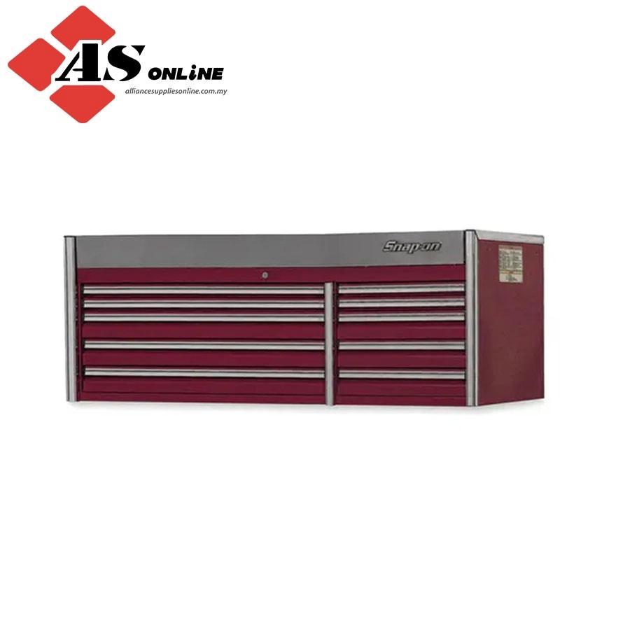 SNAP-ON 68" 10-Drawer Double-Bank EPIQ Series Top Chest (Deep Cranberry) / Model: ECN682A0PM