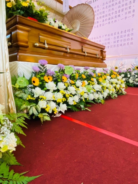 Prestige surrounding flowers for wake Prayers / Funeral Surrounding Flowers Flower wreathe/ Sympathy Flower Melaka Retailer, Services | BLISS FLORIST