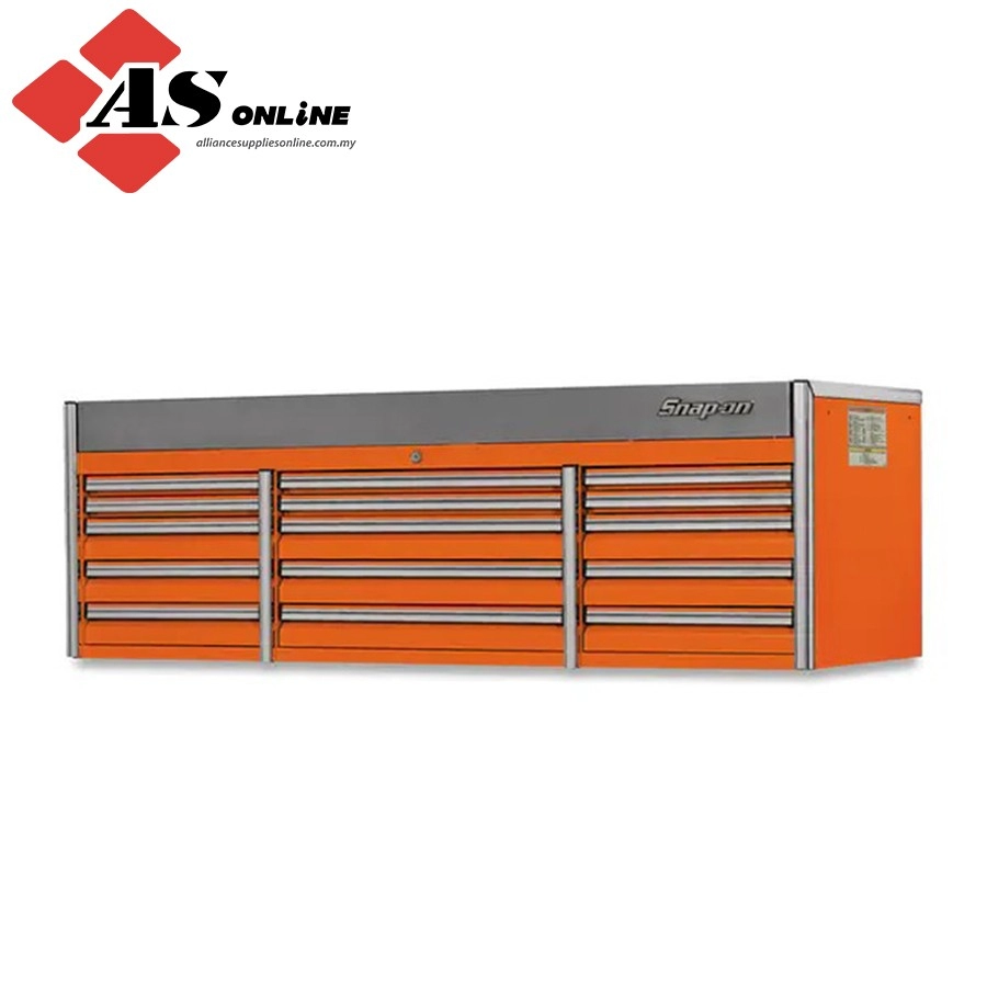 SNAP-ON 84" 10-Drawer Triple-Bank EPIQ Series Top Chest (Electric Orange) / Model: KECN843A0PJK