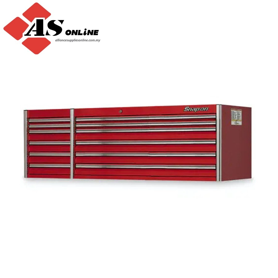 SNAP-ON 84" 12-Drawer Double-Bank EPIQ Series Drawer Section with ECKO Remote Lock (Red) / Model: KESE842A0PBO