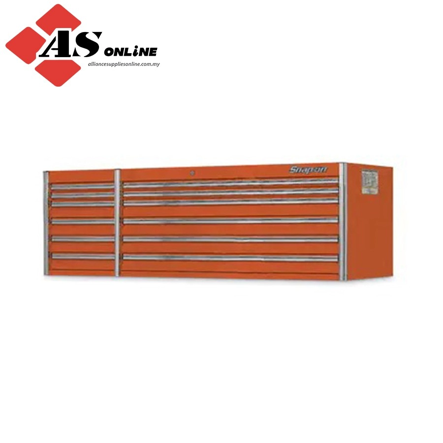 SNAP-ON 84" 12-Drawer Double-Bank EPIQ Series Drawer Section with ECKO Remote Lock (Electric Orange) / Model: KESE842A0PJK