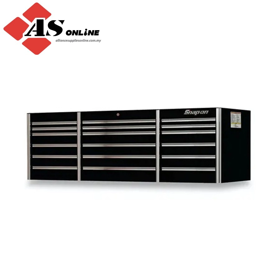 SNAP-ON 84" 18-Drawer Triple-Bank EPIQ Series Drawer Section with ECKO Remote Lock (Gloss Black) / Model: KESE843A0PC