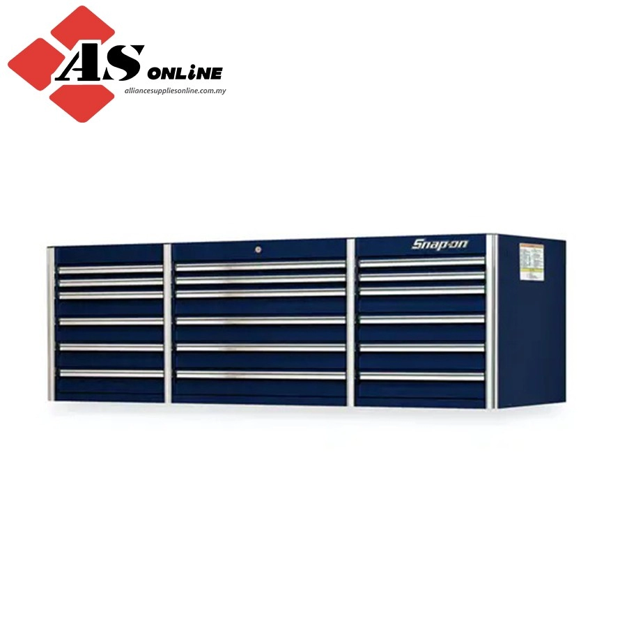 SNAP-ON 84" 18-Drawer Triple-Bank EPIQ Series Drawer Section with ECKO Remote Lock (Midnight Blue) / Model: KESE843A0PDG