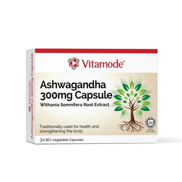 Vitamode Ashwagandha 300mg Capsule Mental Health Vitamode   Supplier, Wholesaler, Distributor | Medispec (M) Sdn Bhd