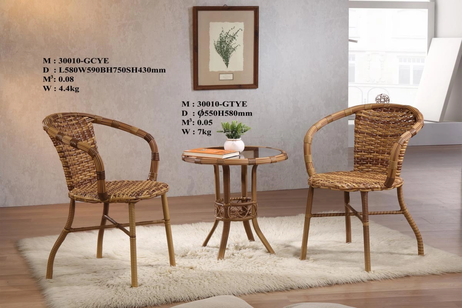 SL-G30010 Garden Set Chairs and Table