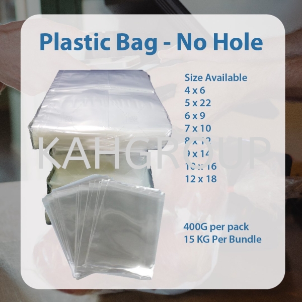 Plastic Bag No Hole - Transparent  Others Selangor, Malaysia, Kuala Lumpur (KL), Johor Bahru (JB), Penang, Perak Supplier, Suppliers, Supply, Supplies | Kualiti Alam Hijau (M) Sdn Bhd