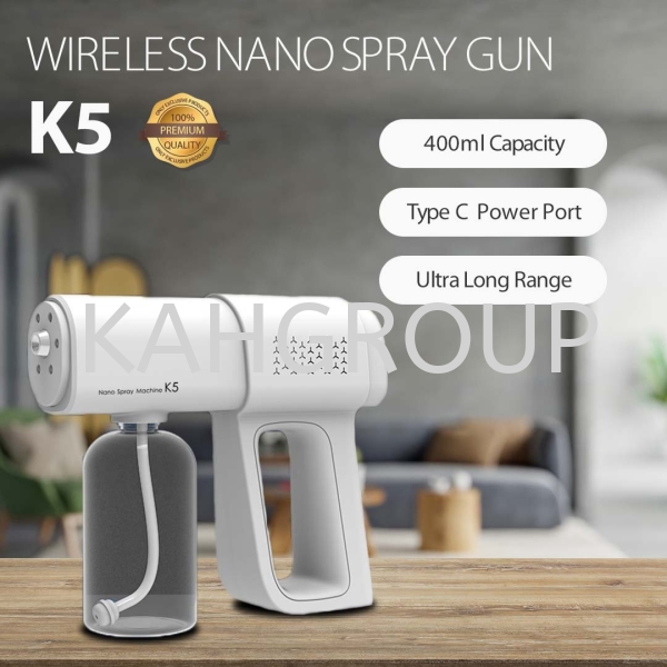 Purchase Wireless Nano Spray Gun K5 Personal Protective Equipment  (PPE) Selangor, Malaysia, Kuala Lumpur (KL), Johor Bahru (JB), Penang, Perak Supplier, Suppliers, Supply, Supplies | Kualiti Alam Hijau (M) Sdn Bhd