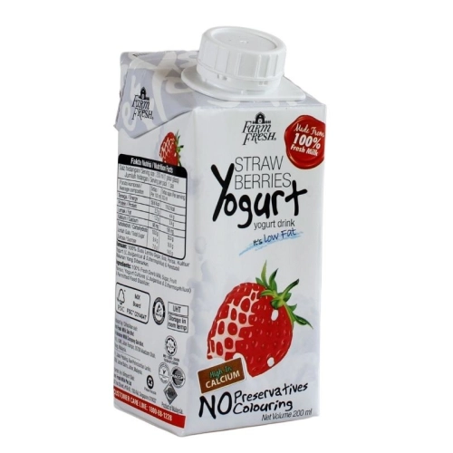 FARM FRESH STRAWBERRY YOGURT DRINK (24 X 200ML)