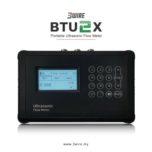 BTU2X Portable Ultrasonic Flow Meter