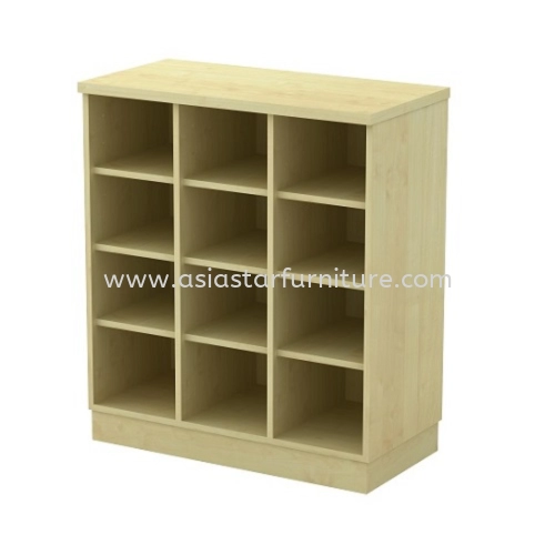 OLVA LOW WOODEN OFFICE FILING CABINET/CUPBOARD PIGEON HOLE AO-YP 9