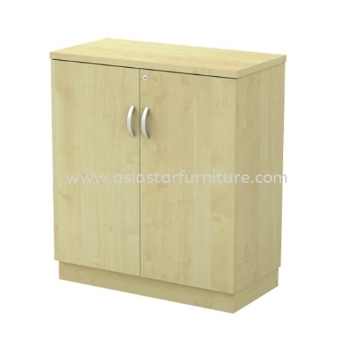 OLVA LOW WOODEN OFFICE FILING CABINET/CUPBOARD SWINGING DOOR AO-YD 9