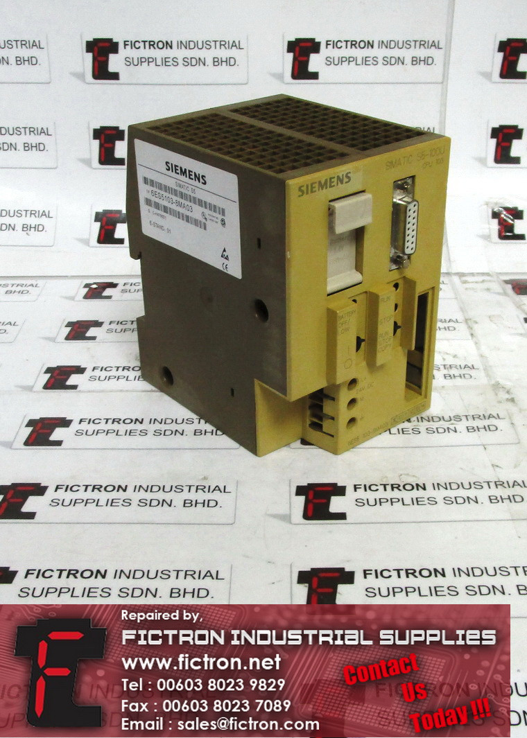 6ES5 103-8MA03 6ES51038MA03 SIEMENS Central Processing Unit Supply Repair Malaysia Singapore Indonesia USA Thailand