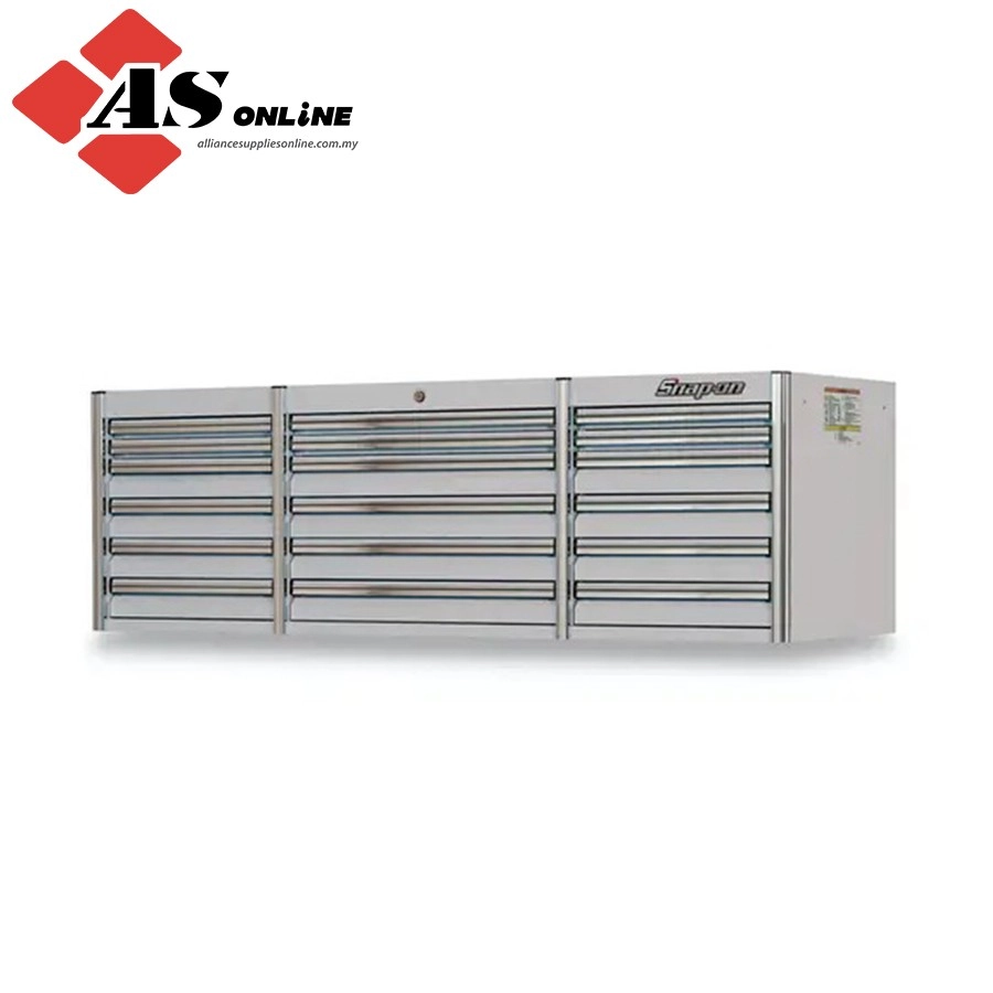 SNAP-ON 84" 18-Drawer Triple-Bank EPIQ Series Drawer Section (Arctic Silver) / Model: KESN843A0PKS