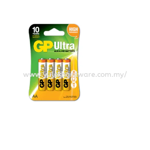 GP ULTRA  ALKALINE BATTERY AA x 4 