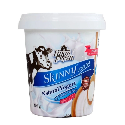 FARM FRESH SKINNY YOGURT TUB (12 X 400G)