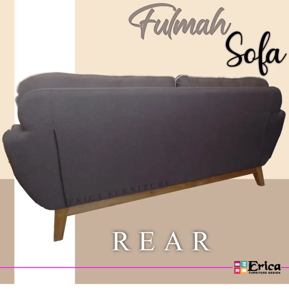 Fulmah 3 Seater Fabric Sofa