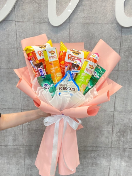 Junky baby Bouquets / Box- Chocolate/ Snacks  Melaka Retailer, Services | BLISS FLORIST