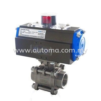 AT321B 3-PC-Body SS316 Ball Valve Pneumatic Actuator Valve AUTOMATIC VALVE Subang Jaya, Selangor, Malaysia. Supplier, Supply, Manufacturer | TTS Valve Technologies Sdn Bhd