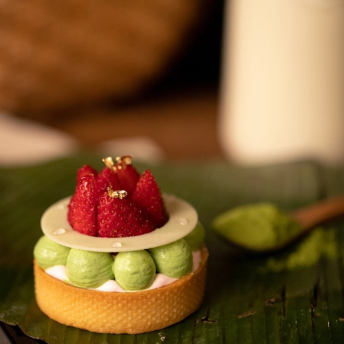 Matcha Strawberry Tart