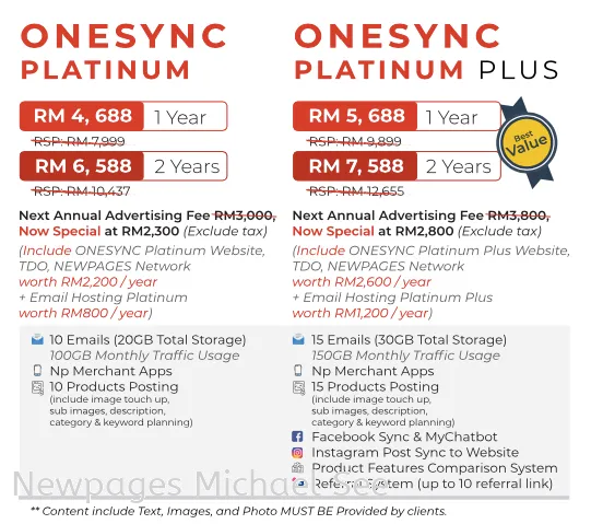 Onesync Platinum Plus