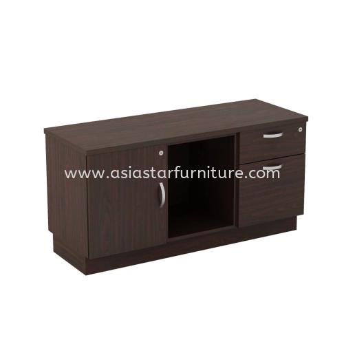 QAMAR WOODEN OFFICE SIDE CABINET C/W OPEN SHELF + SWING DOOR + FIXED PEDESTAL AQ-YLP 6122