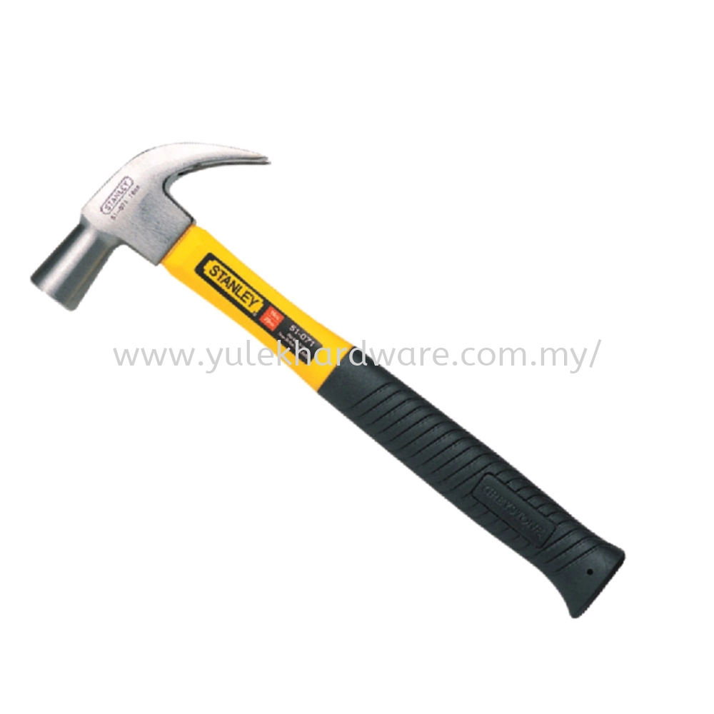 27mm STANLEY FIBER HANDLE CLAW HAMMER