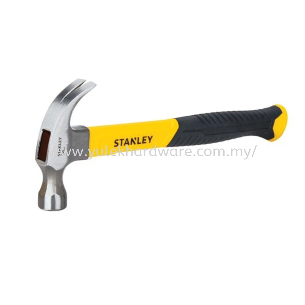 27mm STANLEY FIBER HANDLE CLAW HAMMER