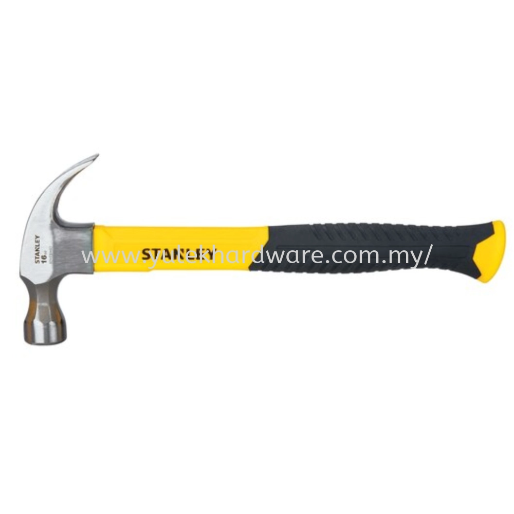 27mm STANLEY FIBER HANDLE CLAW HAMMER