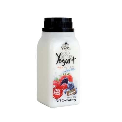 FARM FRESH MIXBERRIES YOGURT DRINK (12 X 200ML)