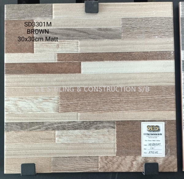 SD3301M Brown 30x30cm Floor Tiles Porcelain & Ceramic Tiles Melaka, Malaysia, Alor Gajah Supplier, Suppliers, Supply, Supplies | S E S TILING & CONSTRUCTION SDN. BHD.