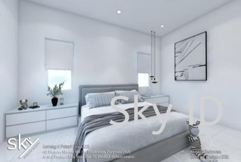 Master Bedroom Bedroom Interior Design Penang, Bayan Lepas, Malaysia Renovation Contractors, Space Design Planning  | SKY ID & CONSTRUCTION